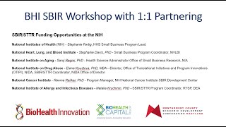 SBIR/STTR Funding Opportunities at the NIH