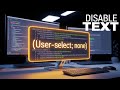 CSS User select | How to disable text selection | How to change text selection color in html and css