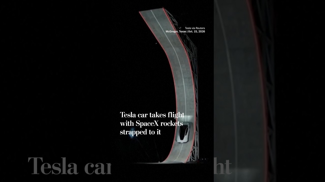 Tesla unveils flying Roadster powered by SpaceX rockets