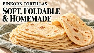 Soft Homemade Einkorn Tortillas | How to Roll, Flip & Get That Puff! screenshot 4