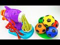 Asmr satisfying  how to make glitter noddles with playdoh machine  rainbow huggy wuggy 456