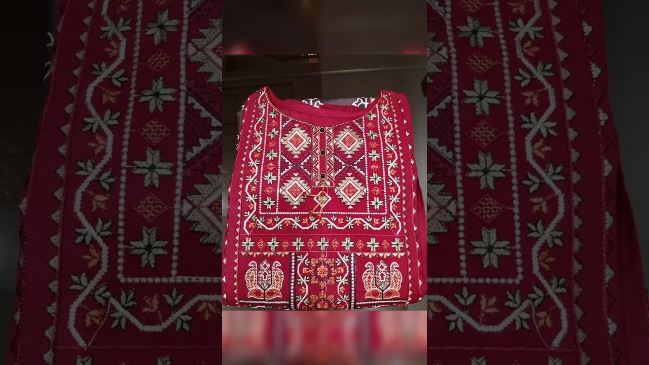 trending embroidery neck Degsin without paper Patti