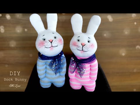 Видео как сделать зайца из носка своими руками