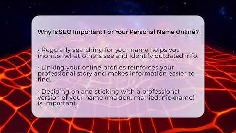 Why Is SEO Important For Your Personal Name Online? - Midlife Reset Coach