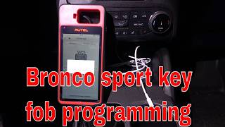 How to program a smart key fob for all Bronco sports
