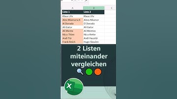 2 Spalten in Excel vergleichen 🔍🔎 | Shortcut