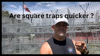 Are square mesh crab traps quicker to make?