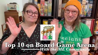 Top 10 Board Games from Board Game Arena (BGA)