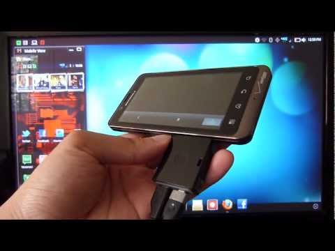 Motorola DROID BIONIC Webtop Adapter Hands-on