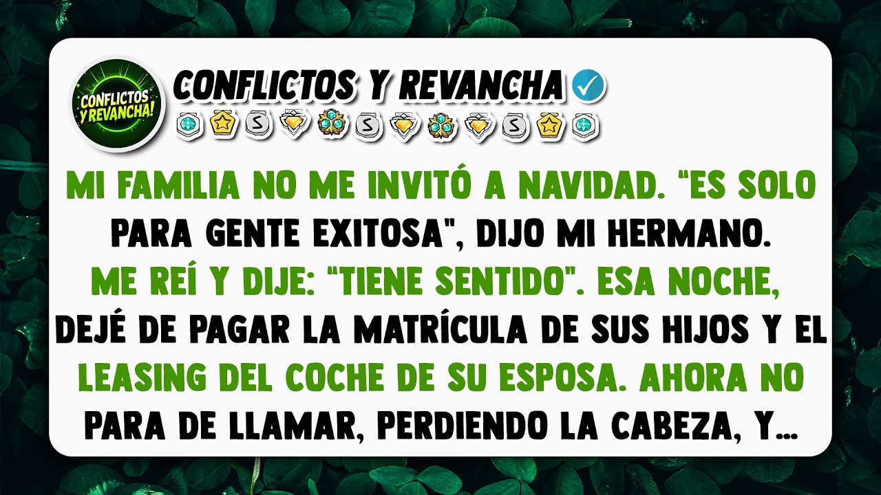 Mi familia no me invitó a Navidad. “Es solo para gente exitosa”, dijo mi hermano.
