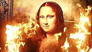 Glass Onion: A Knives Out Mystery - Mona Lisa Painting Burned Scene