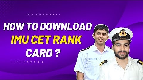 HOW TO DOWNLOAD IMU-CET 2024 SCORE CARD PDF