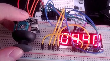 Arduino + joystick control + 4 digits 5461AS