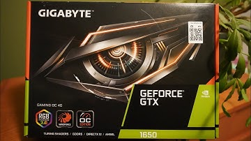 Gigabyte GeForce GTX 1650 Gaming OC Unboxing