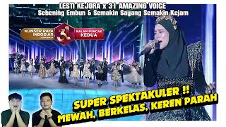 Lesti Kejora x 31 Amazing Voices Sebening Embun \u0026 Semakin Sayang Semakin Kejam. SPEKTAKULER !!