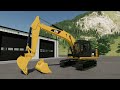 FS22 Cat 313D Farming Simulator 22 Mods
