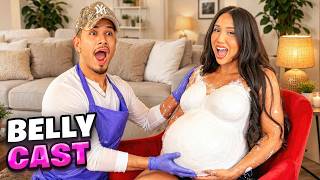 OUR FIRST BELLY CASTING *FUNNY AF*
