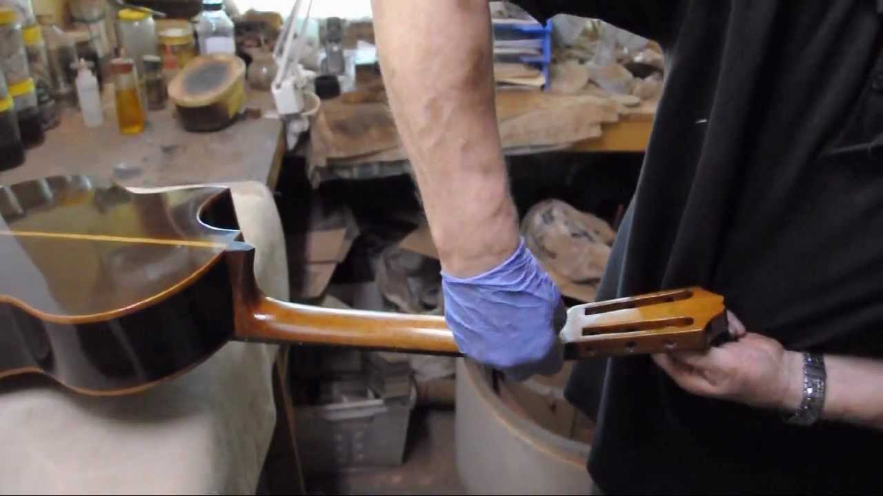 French Polishing Part 1 Bodying Howell Guitars YouTube