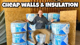 Budget Insulation and Wall Coverings!