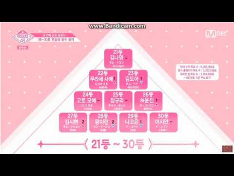 Produce 48 Ranking ep 11 - YouTube