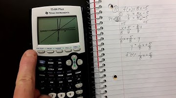 Inverse Functions TI84 Graphing Calculator Alg 1