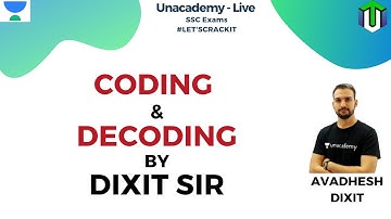 SSC CGL 2019 | Coding & Decoding | Unacademy Live - SSC Exams | Avadhesh Dixit