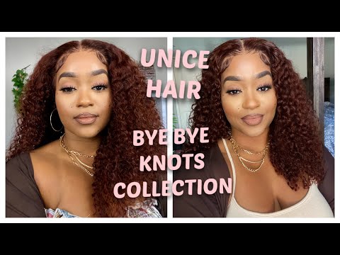 UNICE BYE BYE KNOTS 7X5 REDDISH-BROWN LACE WIG | GLUELESS EASY TO APPLY WIG