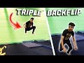 TRIPLE BACKFLIP LANDED ON FLOOR AGAIN !!!