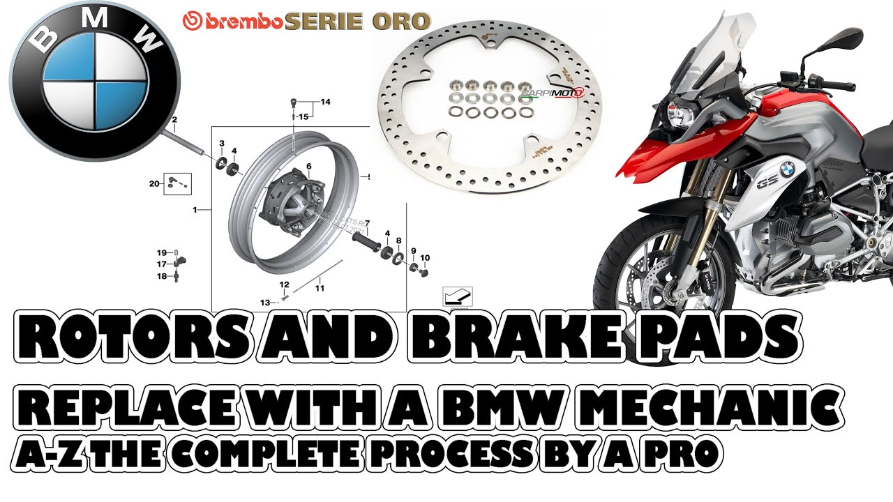 ROTORS AND BRAKE PADS REPLACE WITH A BMW MECHANIC, A-Z THE COMPLETE PROCESS BY A PRO - BREMBO