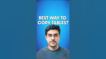 How to Copy a Table in SQL in 50 Seconds  #sql