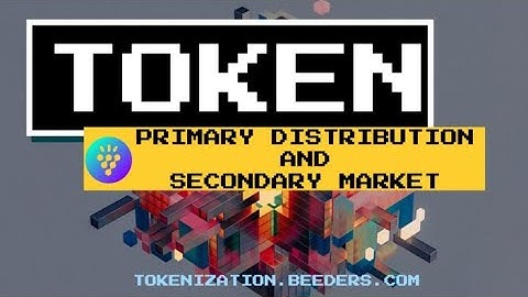 Beeders Tokenization Tool - Primary Distribution and Secondary Market
