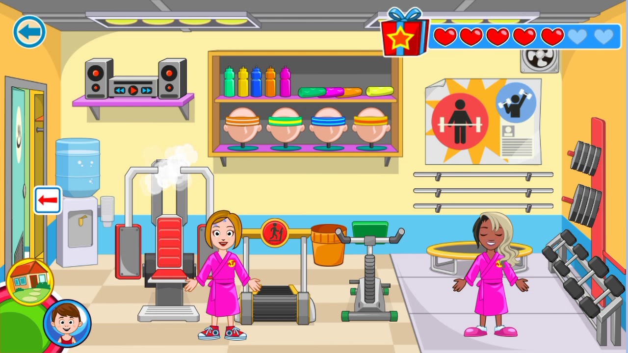 الذهاب الى الصالون my town