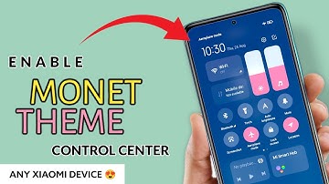 Wallpaper Based MIUI Control Center colour | Enable Monet Theme Engine on any XIAOMI device
