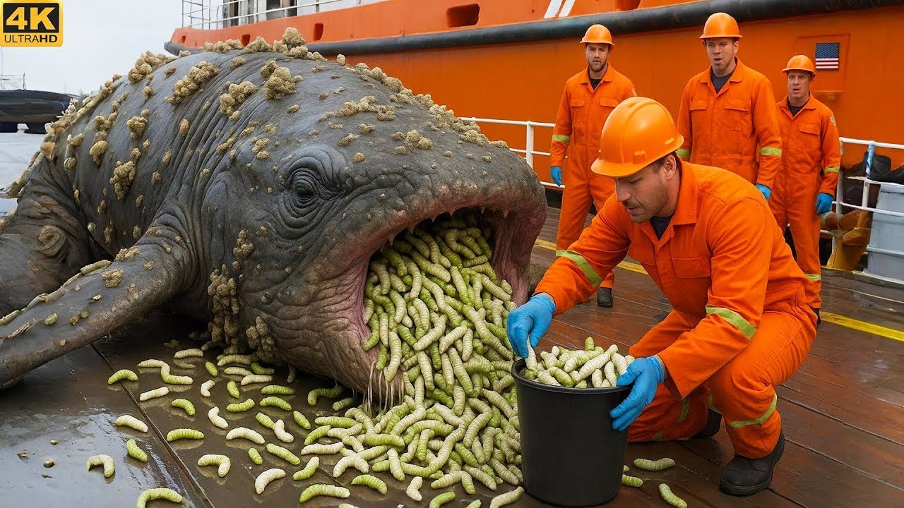 Rescue Team Saves Giant Extinct Livyatan Sperm Whale From Heavy Seashells and Sponges 🐋🌊