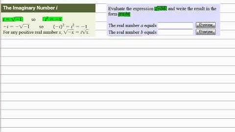 Complex Numbers - Evaluate Square Root of Negative