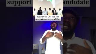 Why Peter Obi will not support another candidate #fyp #peterobi #ADC #viralvideo #viral #shorts