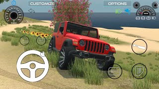 Dollar Song Sidhu Musewala Real Indian New Model Red Thar Offroad Village Driving 👿🤑Gameplay Video
