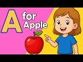 A for Apple 🍎 A A Apple | Alphabet Song for Toddlers | ABC for Kids | Baby Rhymes | ABC SONG'S 