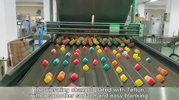 gummy candy ,gummy bear counting filling bottle production line machine