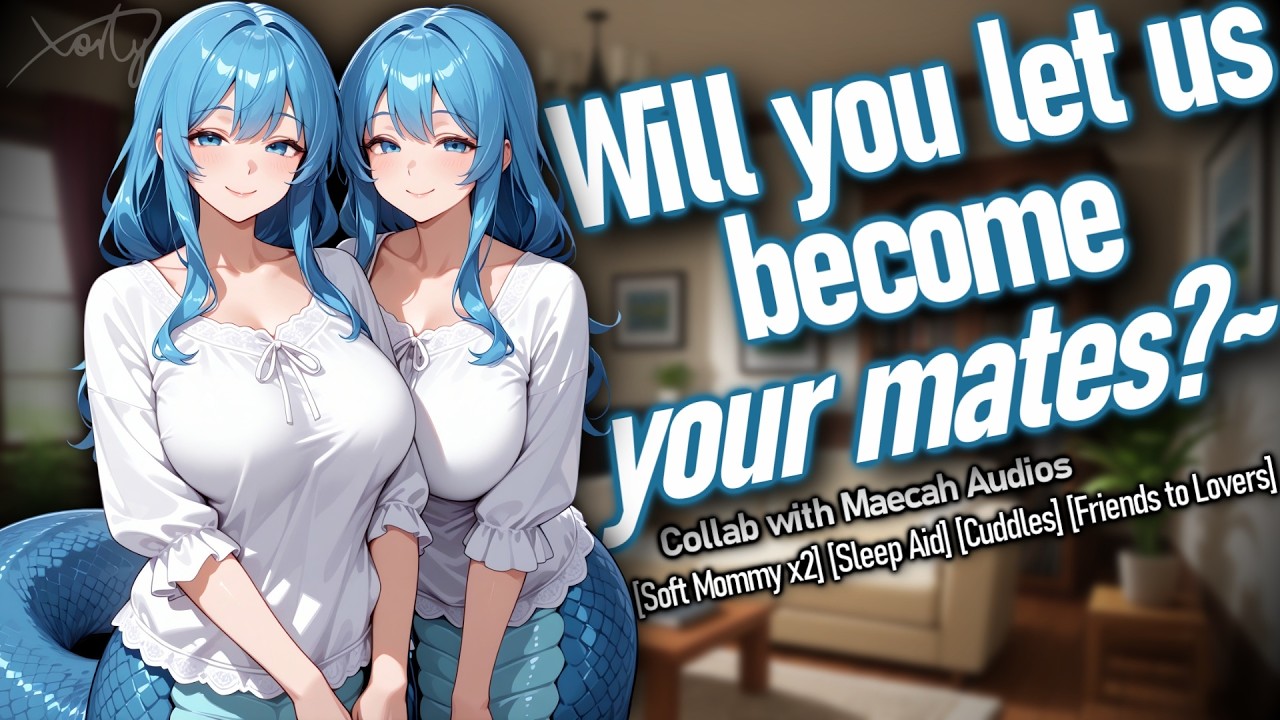 ASMR Lamia Mommy Twins Dote On You [FF4M/A][Sleep Aid][Cuddles][Coils][Soft][Friends to Lovers]