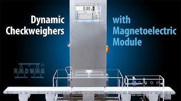 Dynamic checkweigher with magnetoelectric module (Lector)