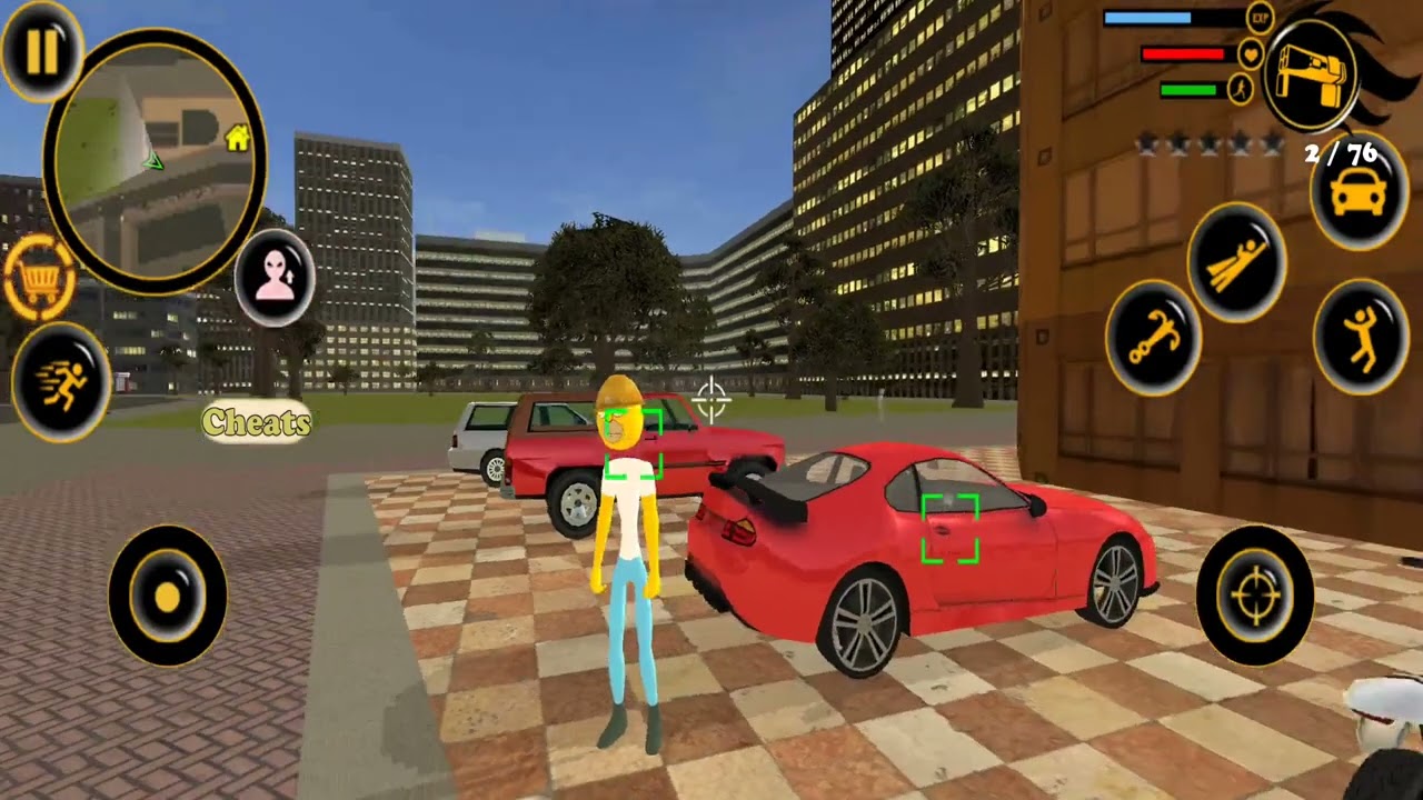 The Simon Flying Stickman Rope Hero Game