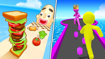 Sandwich Runner VS Giant Rush! | All Level Gameplay NEW UPDATE ( IOS/Android )