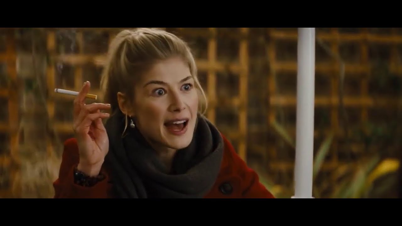 Rosamund Pike, smoking, cigarette, compilation.