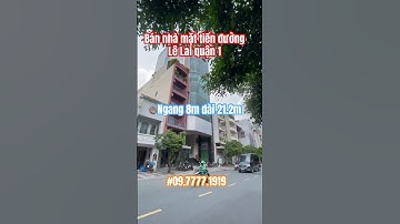 Bán nhà mặt tiền quận 1 | đường Lê Lai | ngang 8m dài 21.2m #bannhaquan1 #batdongsan #saigon
