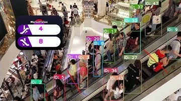 นับจำนวนคนขึ้นลงบันไดด้วย Yolov9 Object Detection + SORT Object Tracking | Computer Vision