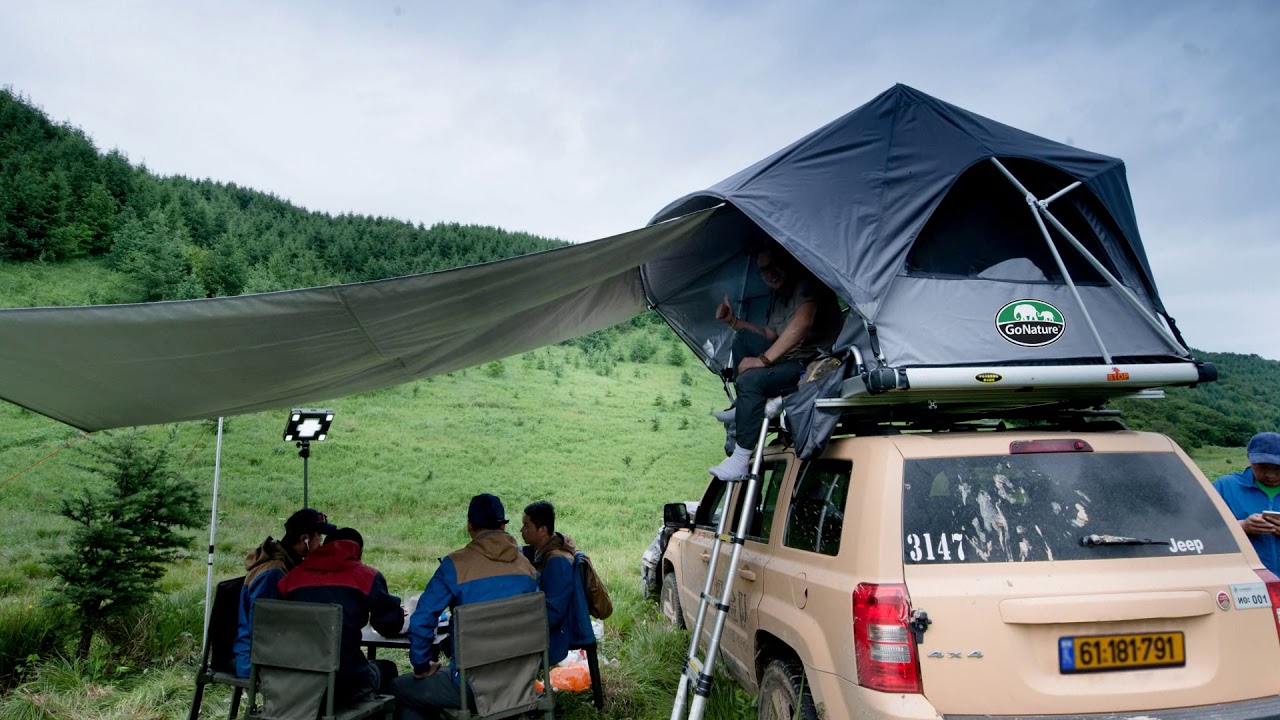 אוהל גג של GoNature בלחיצת כפתור