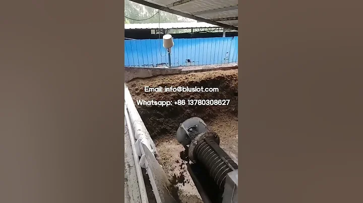 High-Capacity Cow Manure Dryer  - Slope Screen Manure Separator - Manure Dewatering Screw Press