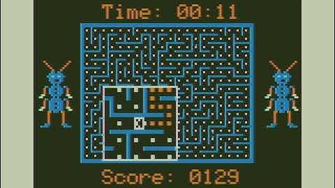 (Gameplay - 7) Mega Bug (TRS-80 Color Computer 2 - 1)