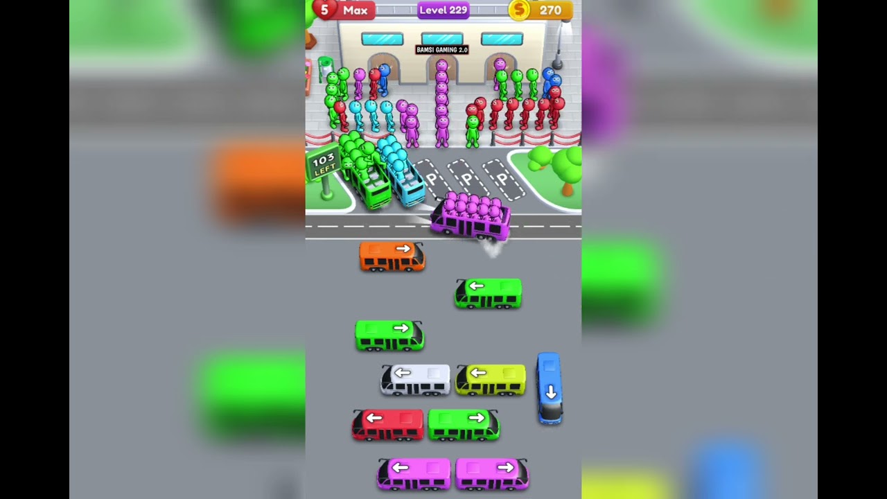 Crowd Express Boarding Puzzle Level 227 Game Walkthrough Solution